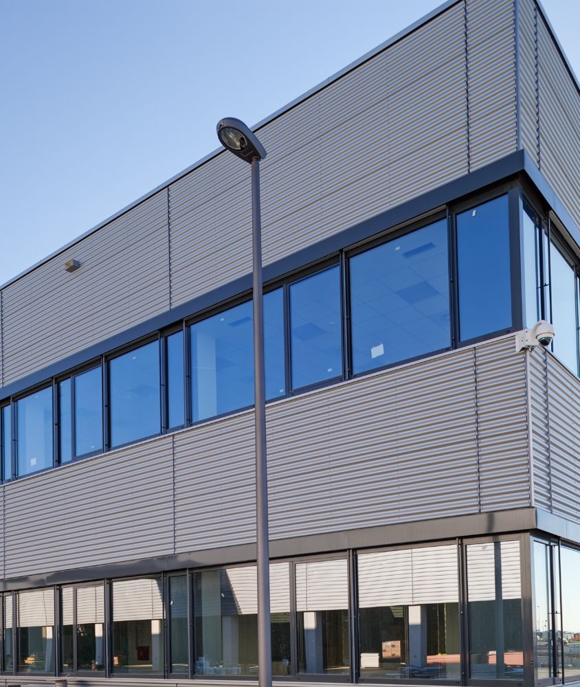 fachada de vidro em Blumenau